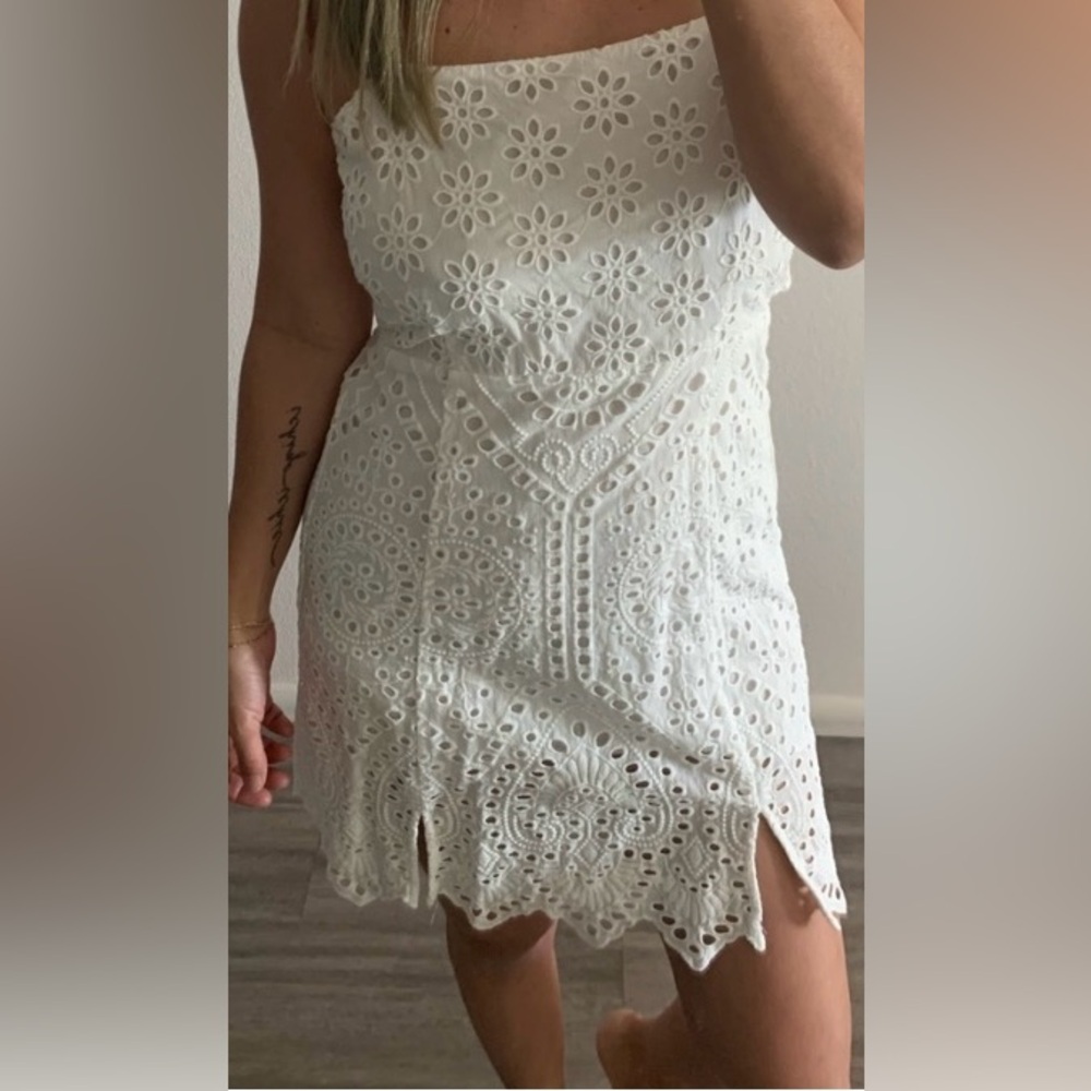 Saltwater LUXE 100% COTTON EYELET DRESS 20” PTP